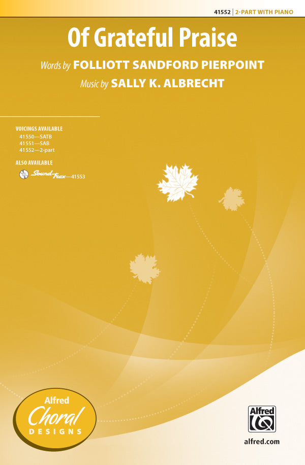 Of Grateful Praise Sheet Music Preview