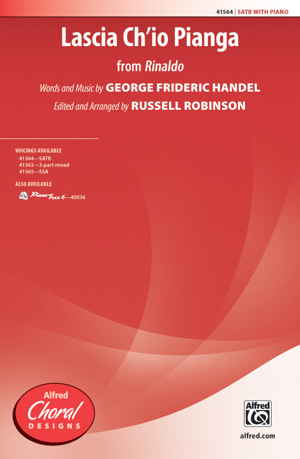 Lascia Ch'io Pianga (from <i>Rinaldo</i>) Sheet Music Preview