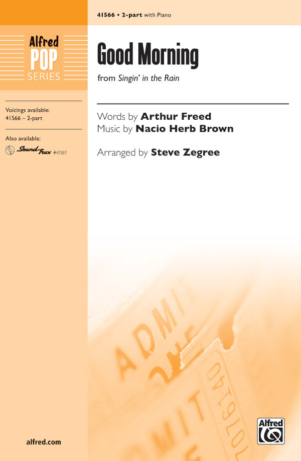 Good Morning Sheet Music Preview