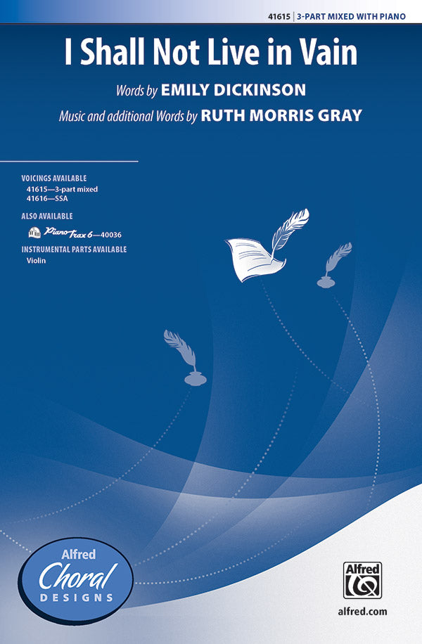 I Shall Not Live in Vain Cover Image