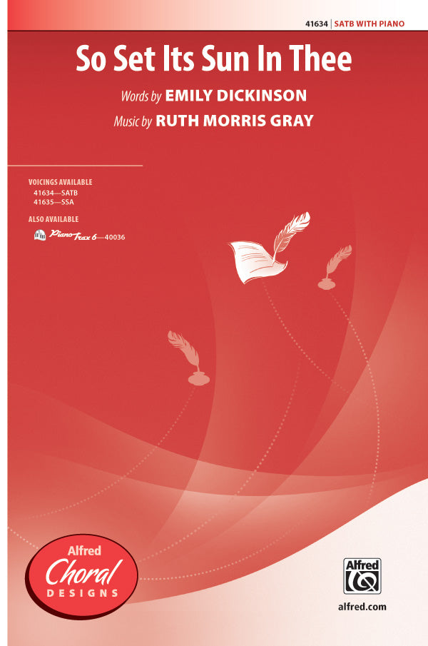 So Set Its Sun in Thee Sheet Music Preview