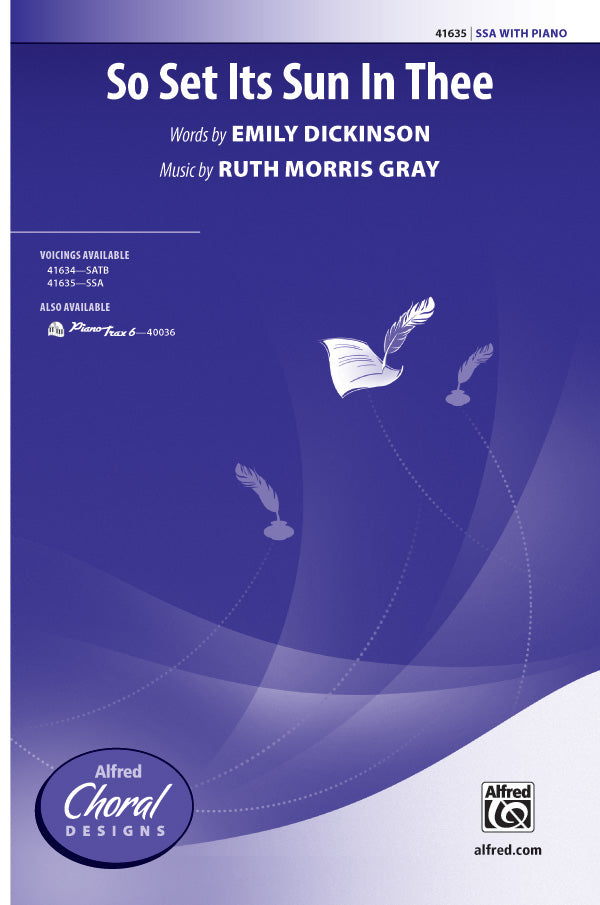 So Set Its Sun in Thee Sheet Music Preview