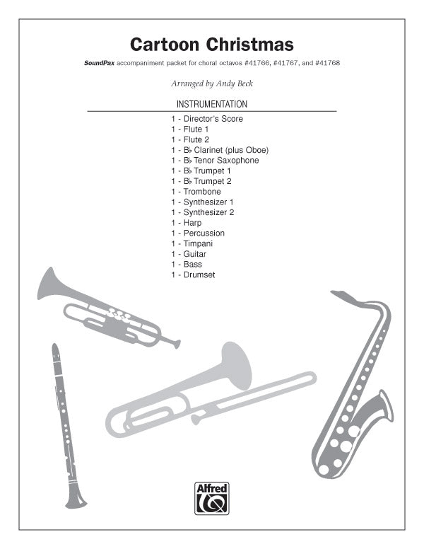Cartoon Christmas: Harp Sheet Music Preview