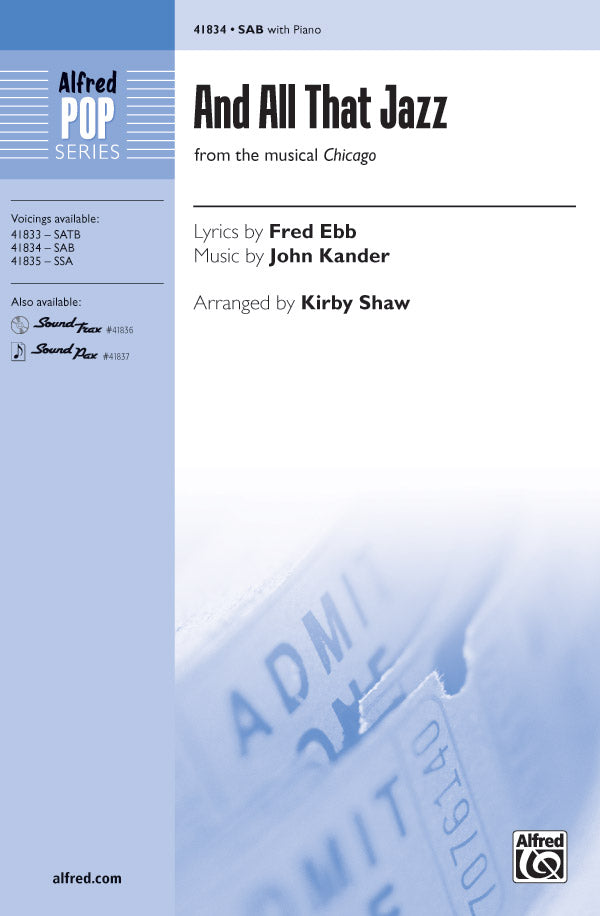 And All That Jazz Sheet Music Preview