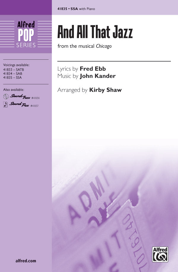 And All That Jazz Sheet Music Preview