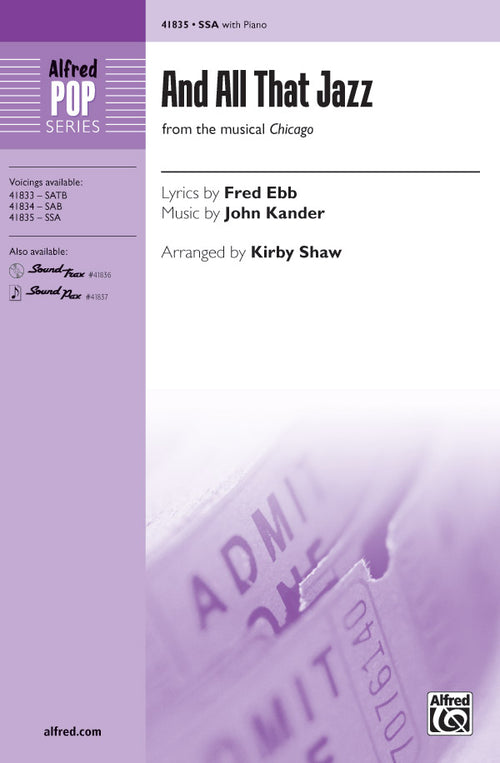 And All That Jazz Sheet Music Preview