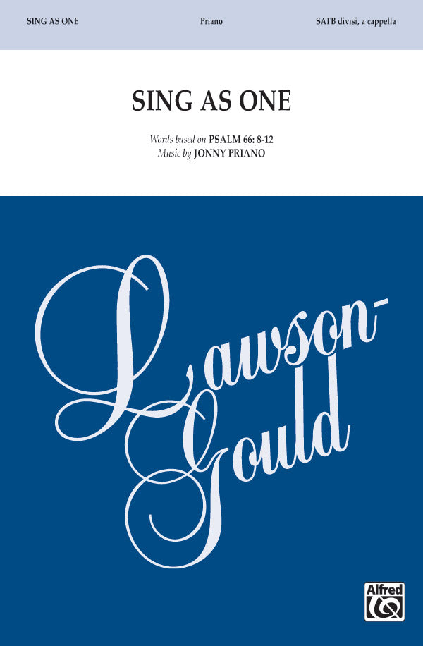 Sing As One Cover Image