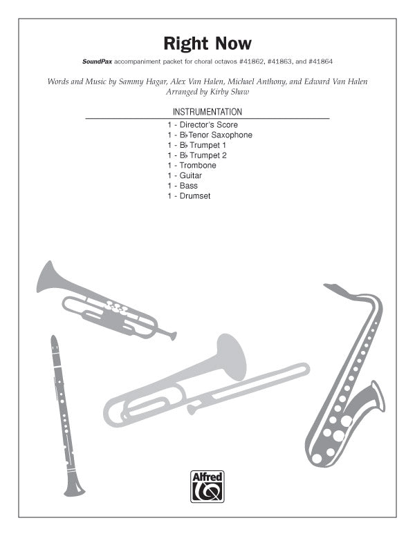 Right Now: Score Sheet Music Preview