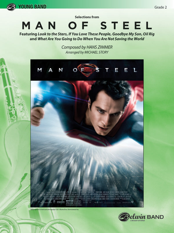 Man of Steel, Selections from: Baritone B.C. Sheet Music Preview