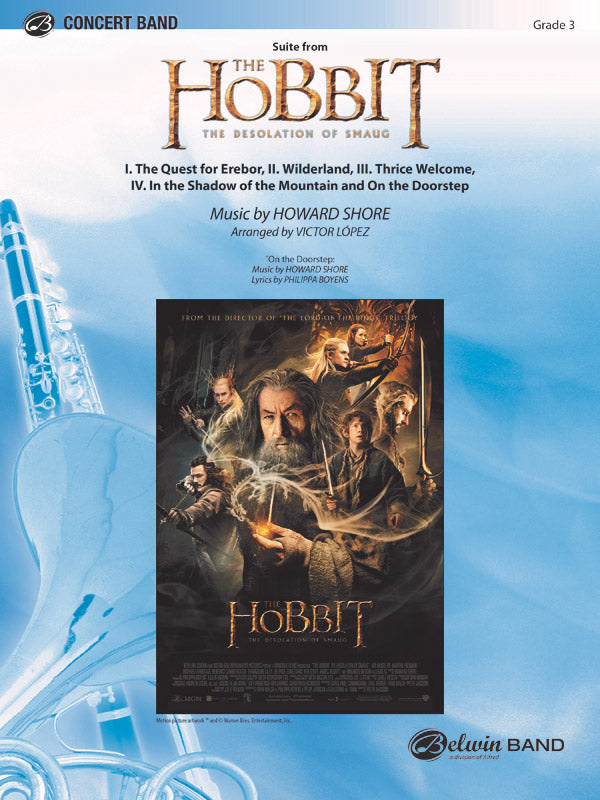 The Hobbit: The Desolation of Smaug, Suite from: 2nd B-flat Trumpet Sheet Music Preview