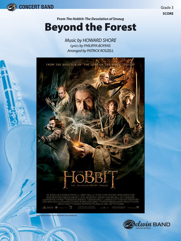 Beyond the Forest (from The Hobbit: The Desolation of Smaug): B-flat Bass Clarinet Sheet Music Preview