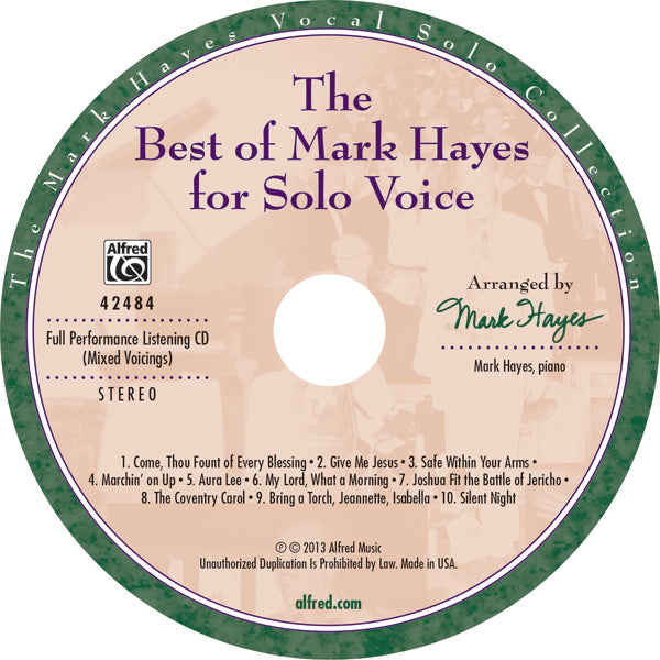 The Best of Mark Hayes for Solo Voice Cover Image