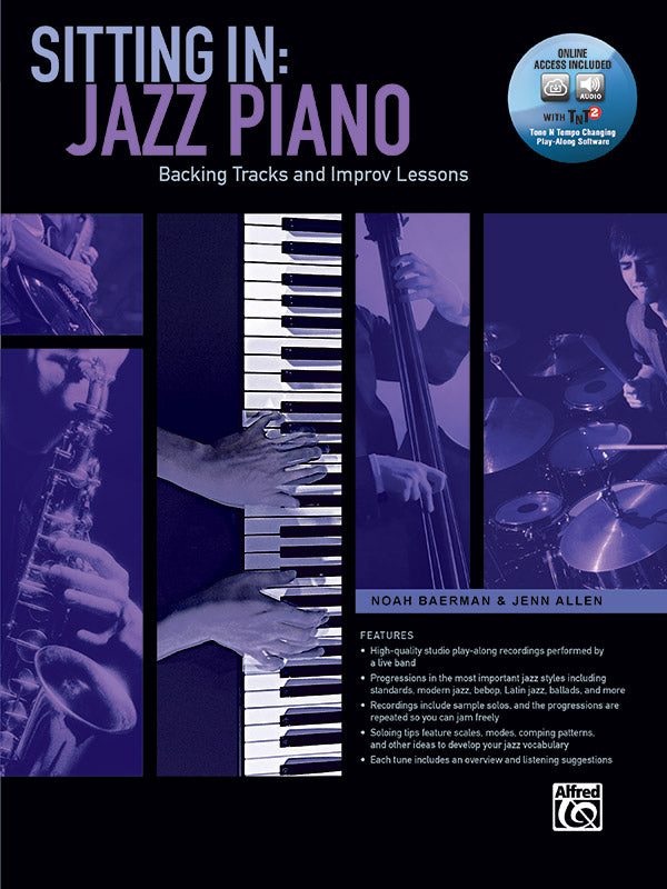 Sitting In: Jazz Piano: Backing Tracks and Improv Lessons Sheet Music Preview