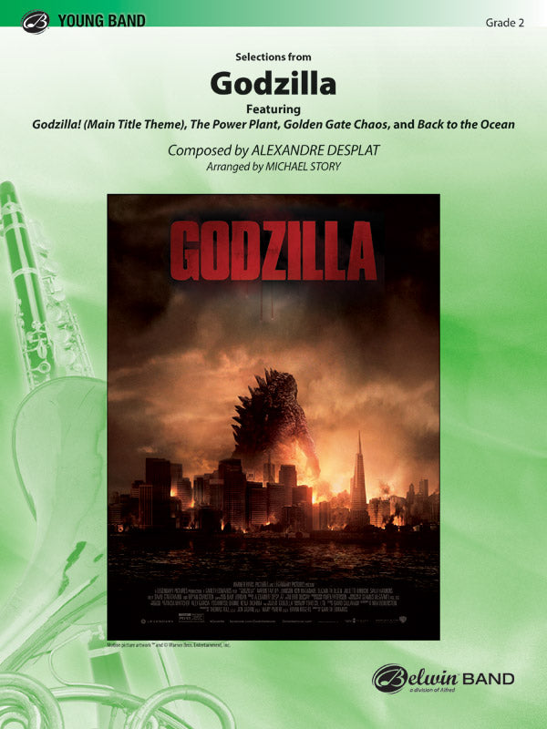 Godzilla, Selections from: 2nd B-flat Clarinet Sheet Music Preview