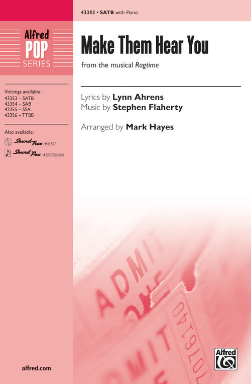 Make Them Hear You (from the musical <i>Ragtime</i>) Sheet Music Preview