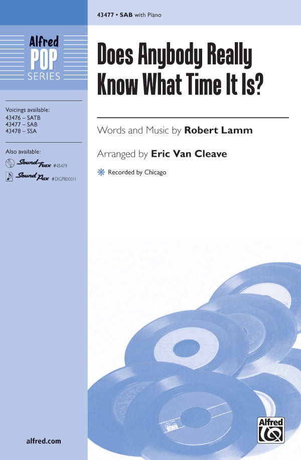Does Anybody Really Know What Time It Is? Sheet Music Preview