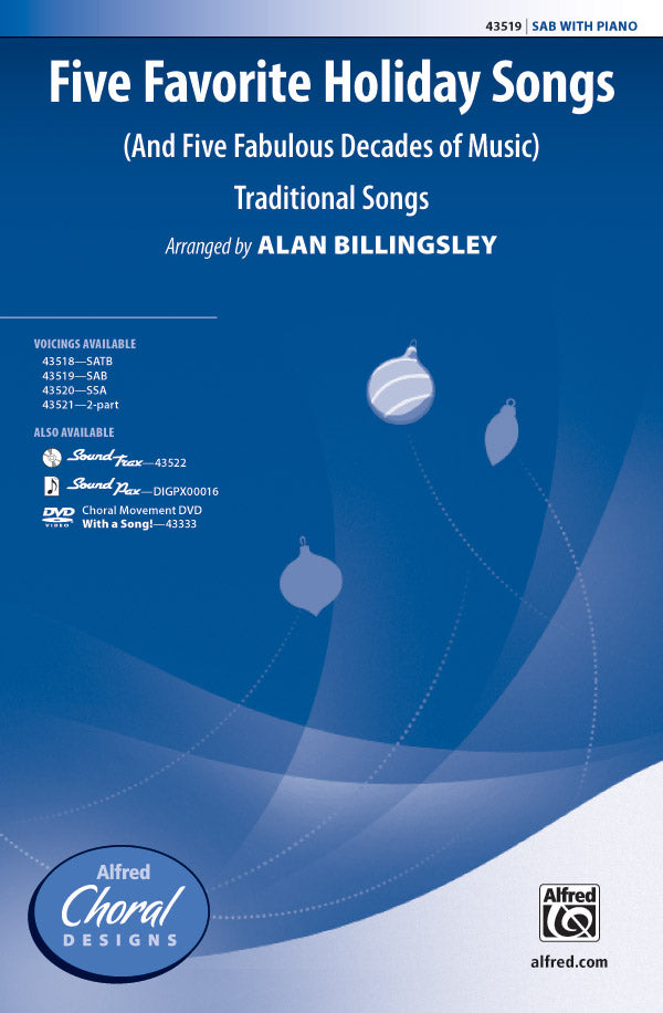 Five Favorite Holiday Songs Sheet Music Preview