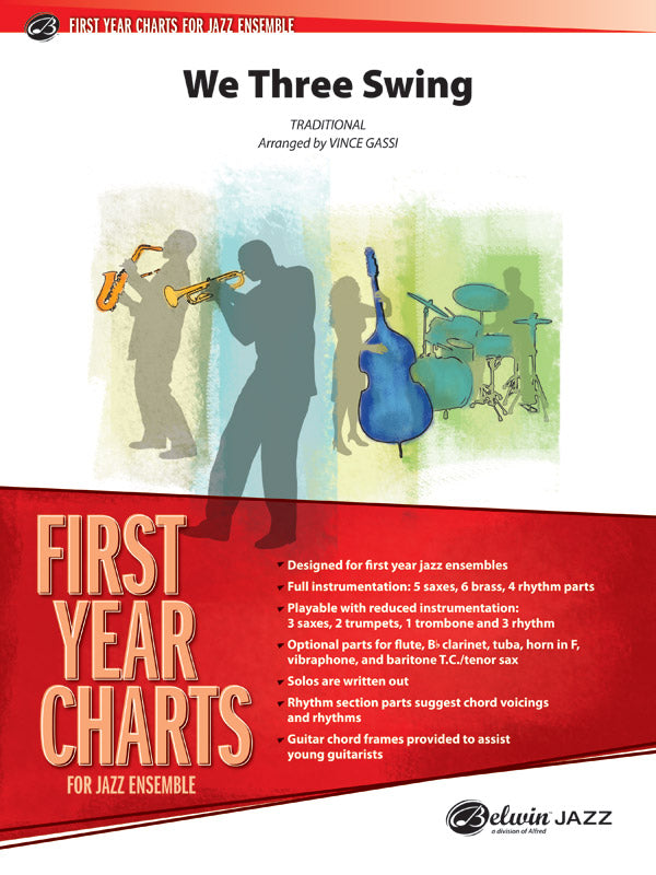 We Three Swing: 1st B-flat Trumpet Sheet Music Preview