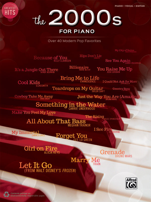 Greatest Hits: The 2000s for Piano Cover Image