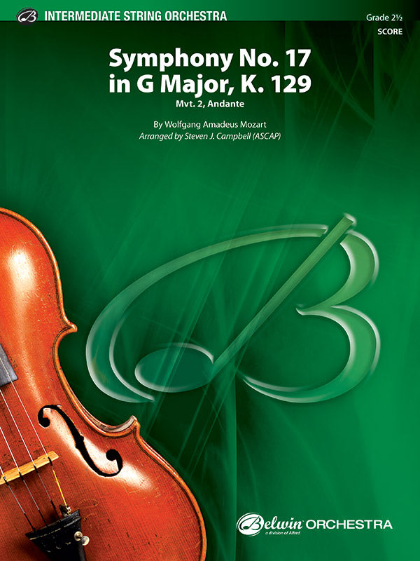 Symphony No. 17 in G Major, K. 129 Cover Image