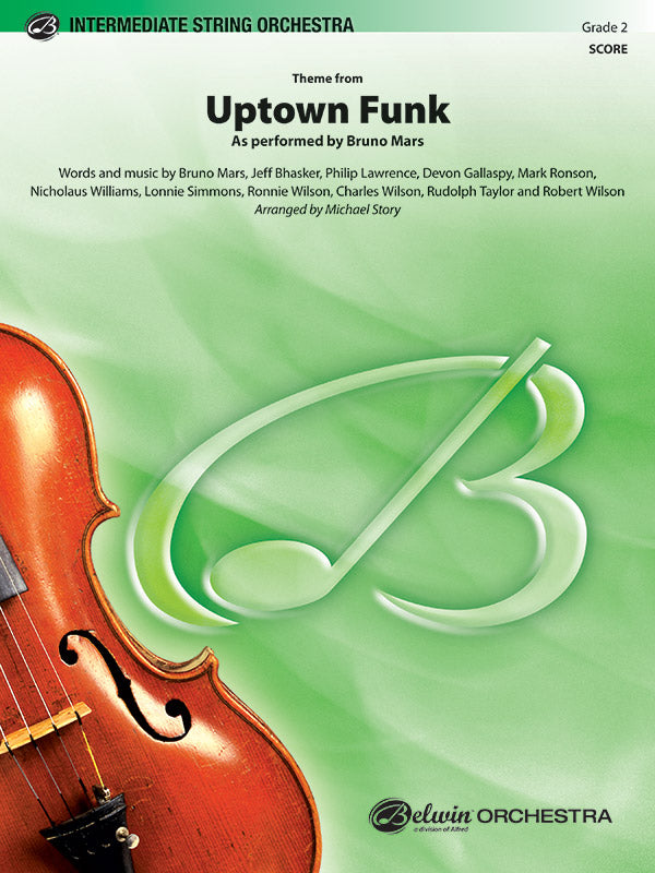 Uptown Funk, Theme from: String Bass Sheet Music Preview