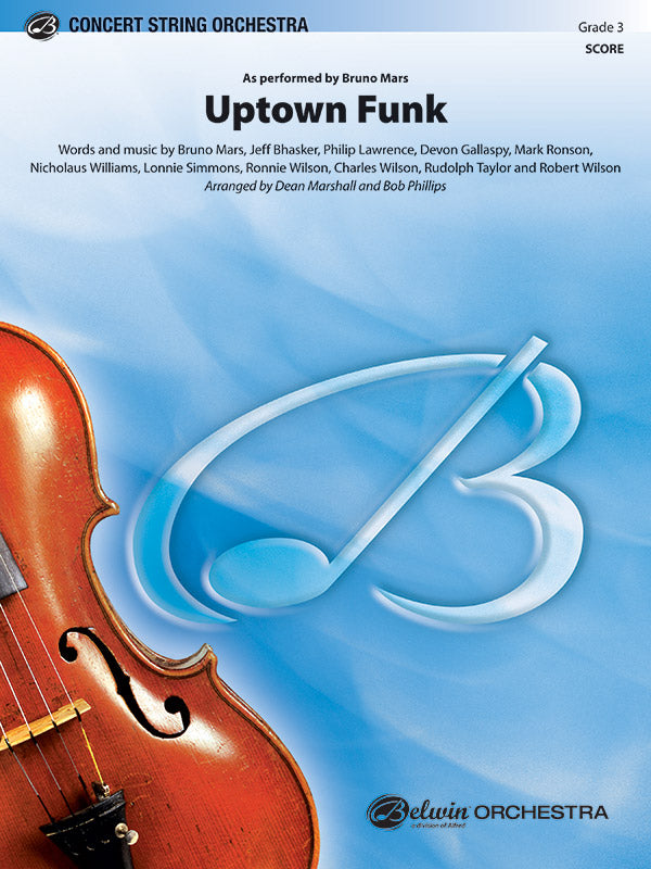 Uptown Funk: 2nd Violin Sheet Music Preview