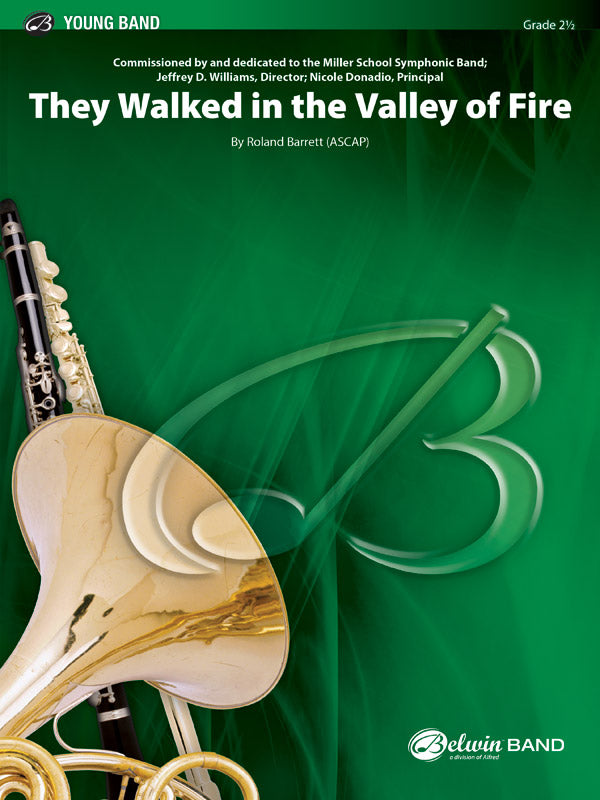 They Walked in the Valley of Fire: 1st Percussion Sheet Music Preview