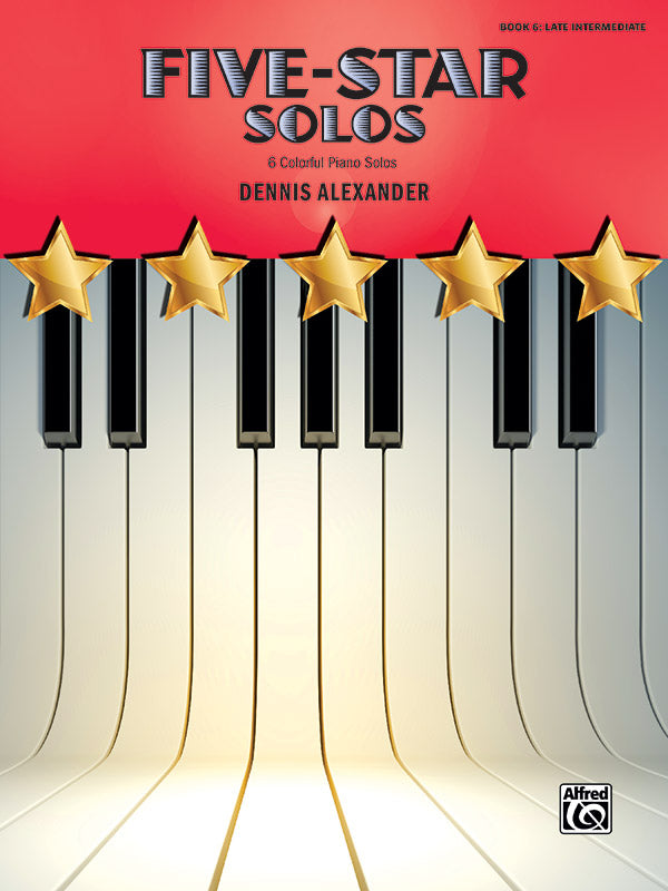 Five-Star Solos, Book 6: 6 Colorful Piano Solos Sheet Music Preview