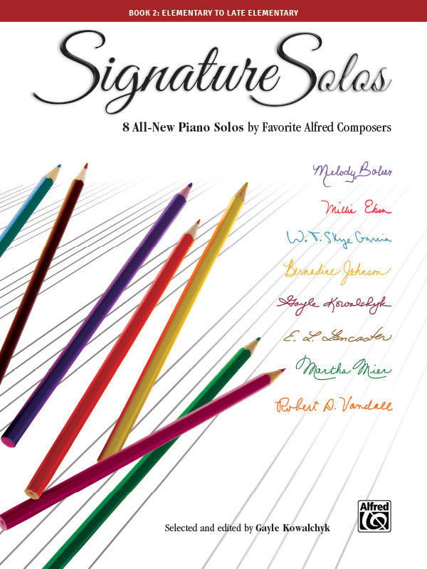 Signature Solos, Book 2: 8 All-New Piano Solos by Favorite Alfred Composers Sheet Music Preview