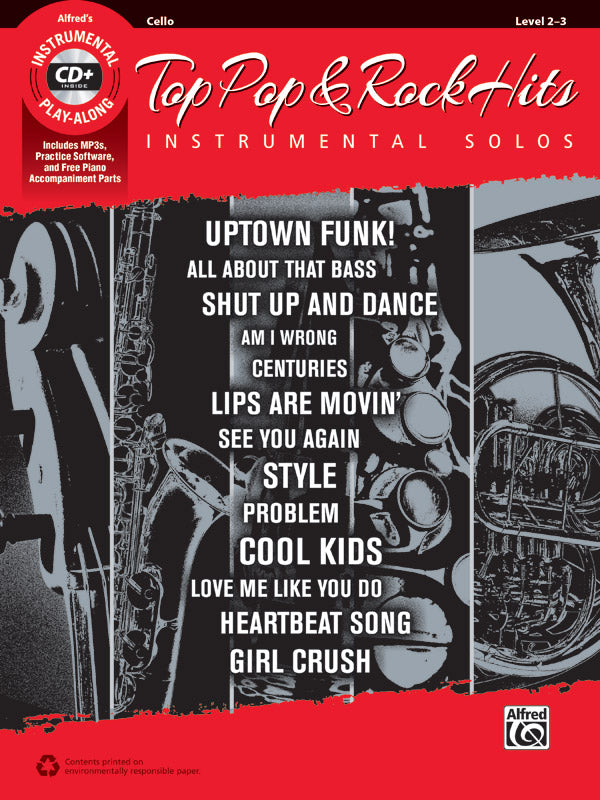 Top Pop & Rock Hits Instrumental Solos for Strings Cover Image