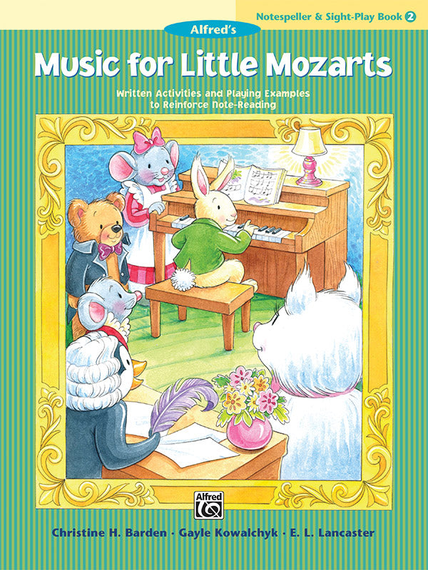 Music for Little Mozarts: Notespeller & Sight-Play Book 2: Written Activities and Playing Examples to Reinforce Note-Reading Sheet Music Preview
