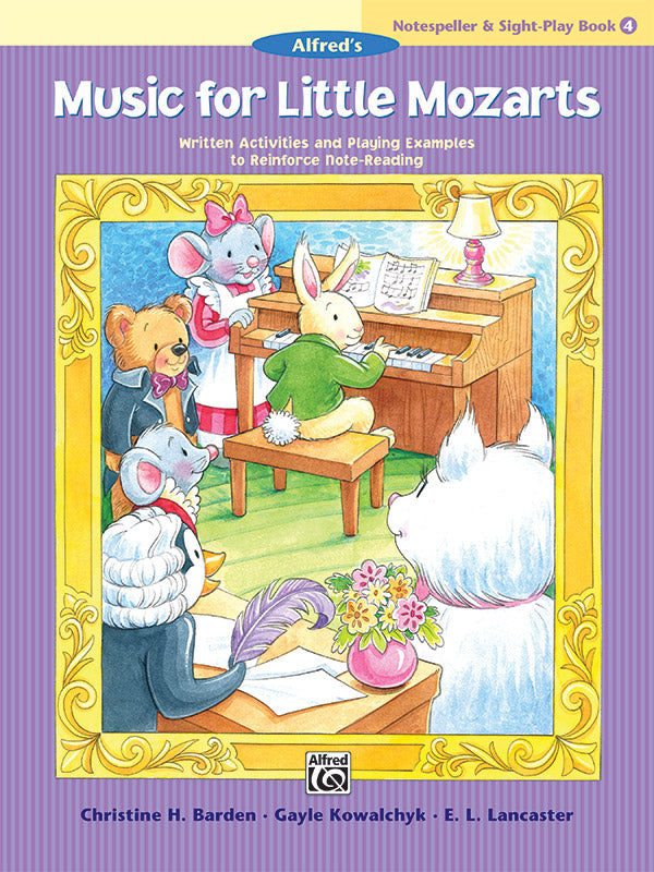 Music for Little Mozarts: Notespeller & Sight-Play Book 4 Cover Image