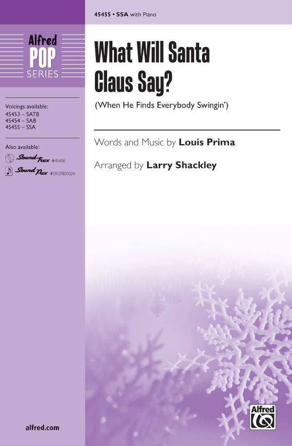 What Will Santa Claus Say? Sheet Music Preview