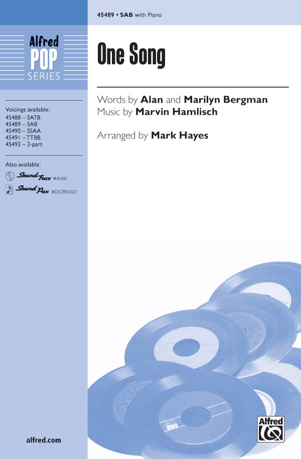 One Song Sheet Music Preview