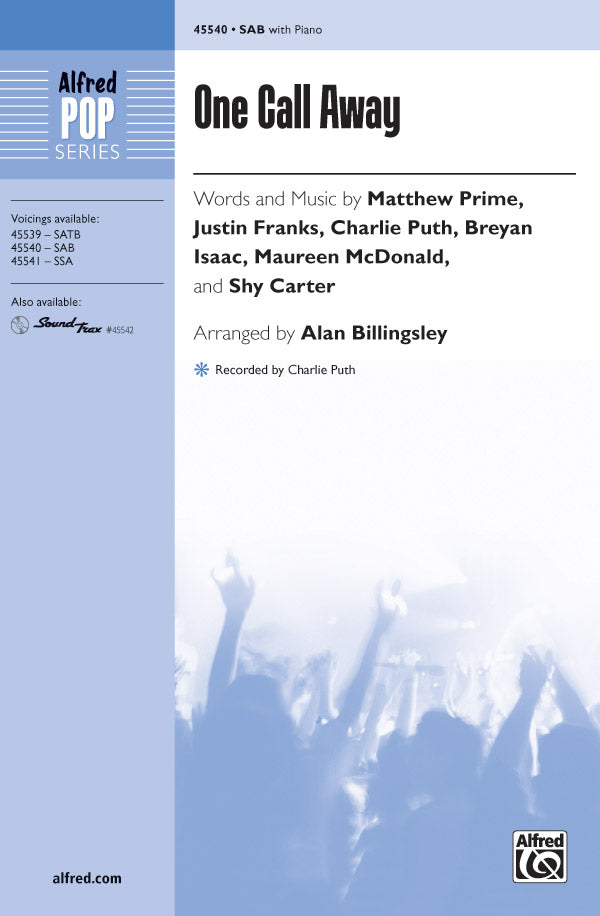 One Call Away Sheet Music Preview