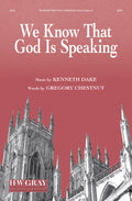 We Know That God Is Speaking Cover Image