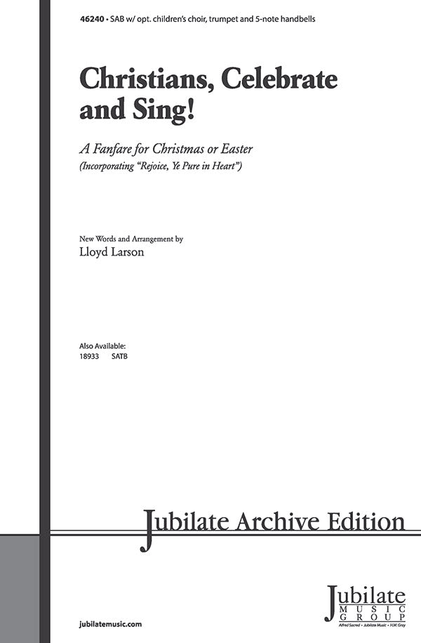 Christians, Celebrate and Sing! Cover Image
