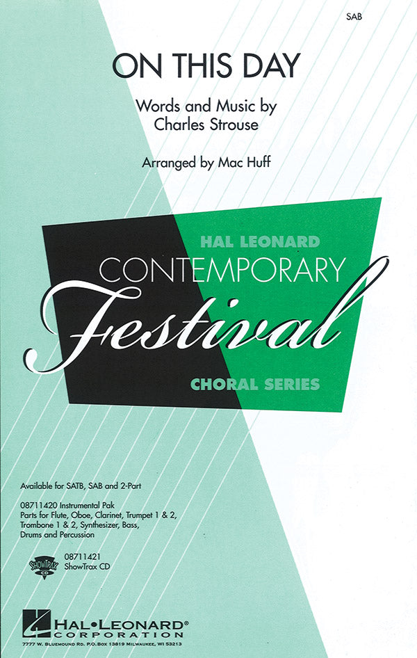 On This Day Sheet Music Preview