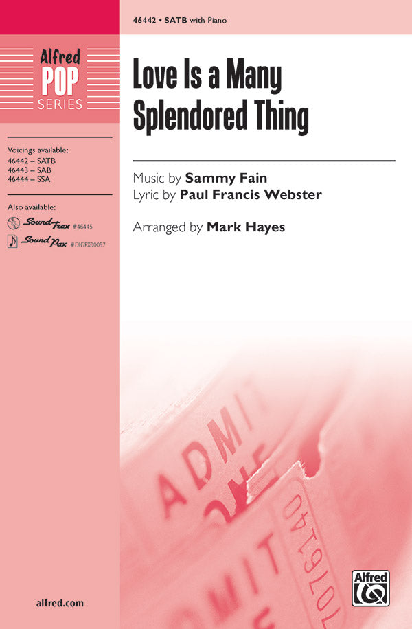Love Is a Many Splendored Thing Cover Image