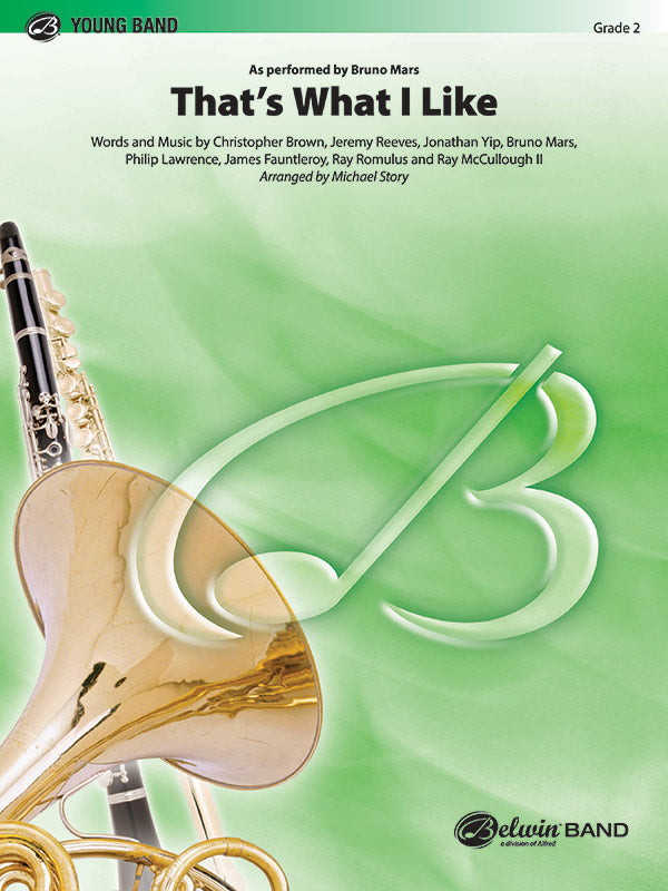 That's What I Like: Baritone B.C. Sheet Music Preview