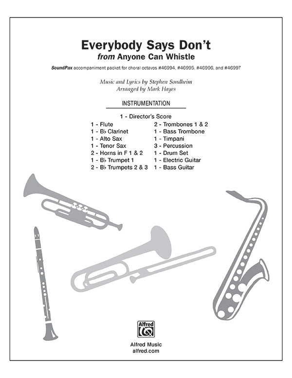 Everybody Says Don't: Guitar Sheet Music Preview