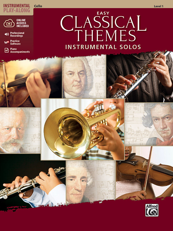 Easy Classical Themes Instrumental Solos for Strings Cover Image