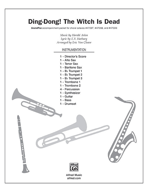Ding-Dong! The Witch Is Dead: 1st Trombone Sheet Music Preview
