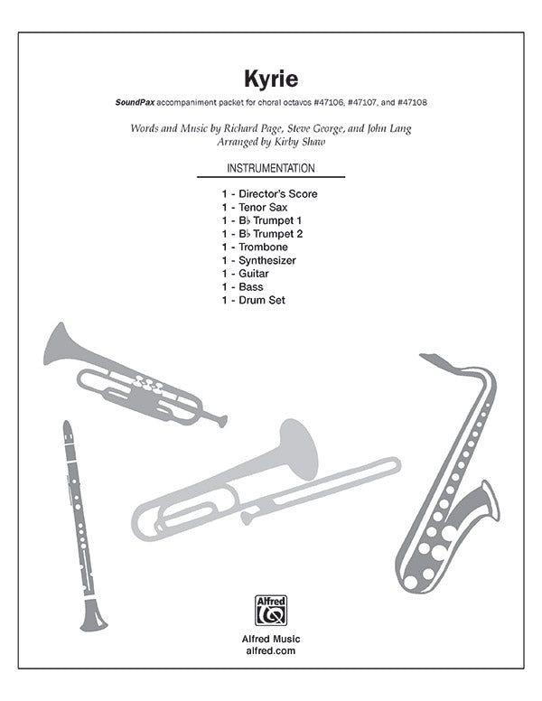Kyrie: Synthesizer Sheet Music Preview