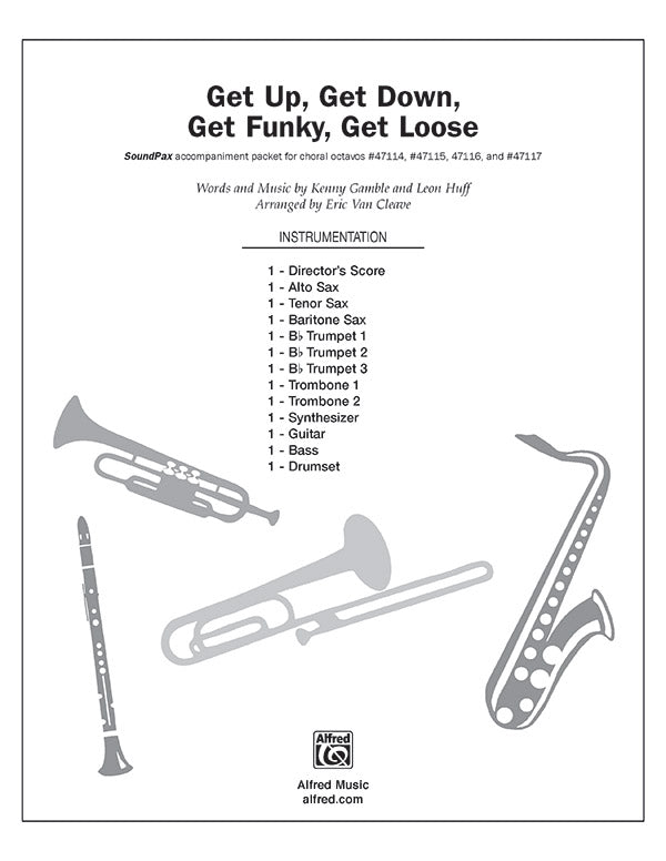 Get Up, Get Down, Get Funky, Get Loose: E-flat Alto Saxophone Sheet Music Preview