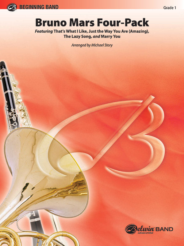Bruno Mars Four-Pack: 1st F Horn Sheet Music Preview