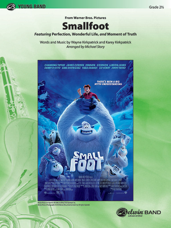 Smallfoot: B-flat Bass Clarinet Sheet Music Preview