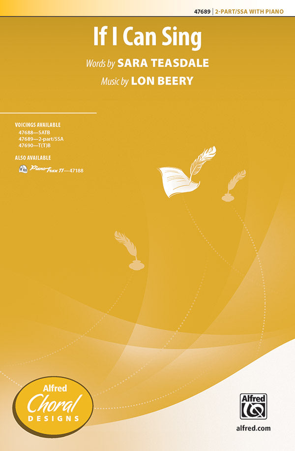 If I Can Sing Sheet Music Preview