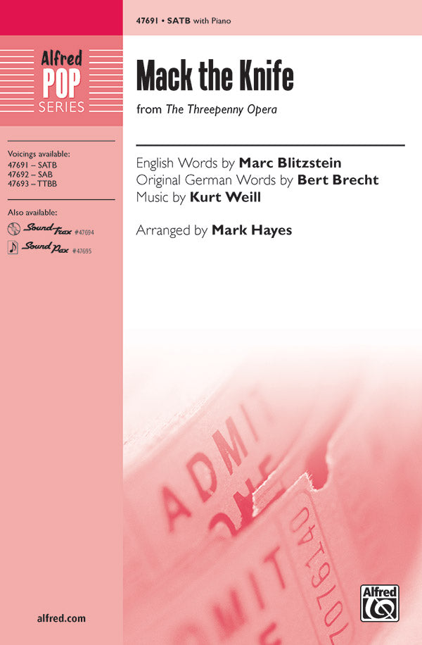Mack the Knife Sheet Music Preview