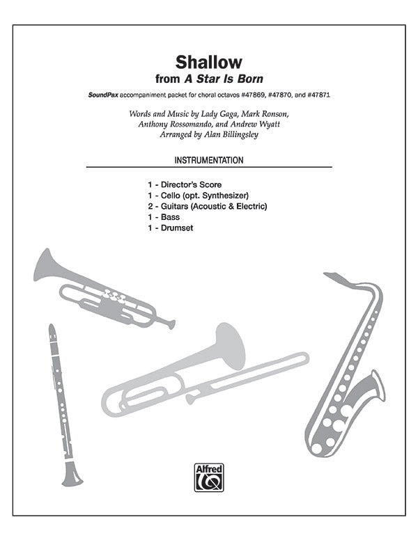 Shallow: Cello Sheet Music Preview